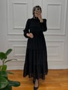 GÜL ELBİSE SİYAH