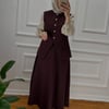 LİNE YELEKLİ TAKIM BORDO