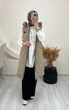 MELİSA KAPİTONE YELEK BEJ