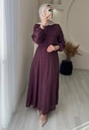 NARİN ELBİSE  BORDO