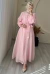 NARİN ELBİSE PEMBE
