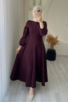 NAZENDE ELBİSE BORDO