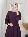 NAZENDE ELBİSE BORDO