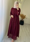 NEHİR ELBİSE  BORDO
