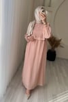 NİSA ELBİSE PUDRA PEMBE