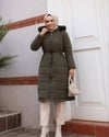 NOVA KUMAŞ ASTARLI KAPİTONE MONT KISA YESİL