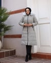 NOVA KUMAŞ ASTARLI KAPİTONE MONT KISA GRİ