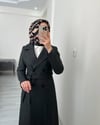 TRENÇ MODEL KAŞE KABAN SİYAH