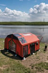 SKY Inflatable Tent | Orange | 12.5 m² | 8–10 Person | 5-Season All-Weather Camping Tent