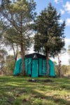 SKY Inflatable Tent | Turquoise | 12.5 m² | 8–10 Person | 4 Season Family Air Tent