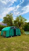 SKY Inflatable Tent | Turquoise | 12.5 m² | 8–10 Person | 4 Season Family Air Tent