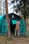 SKY Inflatable Tent | Turquoise | 12.5 m² | 8–10 Person | 4 Season Family Air Tent