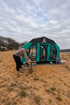 SKY Inflatable Tent | Turquoise | 12.5 m² | 8–10 Person | 4 Season Family Air Tent