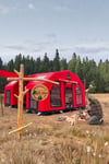 Space Capsule Inflatable Tent | Red | 16 m² | 12–14 Person | 5-Season Heavy Duty Air Tent