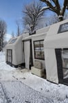 Space Capsule Inflatable Tent | Gray | 16 m² | 12–14 Person | 4-Season Air Cabin Tent