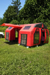 Space Capsule Inflatable Tent | Red | 16 m² | 12–14 Person | 5-Season Heavy Duty Air Tent