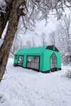Space Capsule Inflatable Tent | Turquoise | 16 m² | 12–14 Person | 4-Season