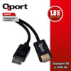 QPORT Q-DPH DISPLAY PORT TO HDMI CEVIRICI 1.8M KABLO