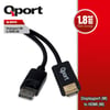 QPORT Q-DPH DISPLAY PORT TO HDMI CEVIRICI 1.8M KABLO