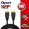 QPORT Q-HDMI152 HDMI 2.0V 4K ALTIN UÇLU KBLO 15 MT