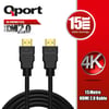 QPORT Q-HDMI152 HDMI 2.0V 4K ALTIN UÇLU KBLO 15 MT