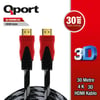 QPORT Q-HDMI30 HDMI 1.4 V ALTIN UÇLU KABLO 30 MT