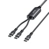 UNITEK 2in1 TYPE-C HIZLI ŞARJ KABLO (C14146ABK01-1.8M)