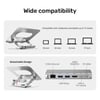 UNITEK 360D METAL 15.6” NOTEBOOK STAND VE 5in1 DOCKING STATION  (D1109B)