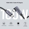 UNITEK 90D USB-C SARJ KABLOSU 1M 100W (C14123BK-1M)