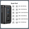 UNITEK REXO 140W 4 PORTLU AKILLI EKRANLI GAN SARJ CİHAZI  (P1132ABK01-EU)