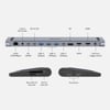UNITEK UHUB15+ USB-C 4K BAGLANTI ISTASYONU (D1106AGY01)