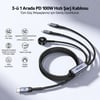 UNITEK USB-C 3' U 1 ARADA 100 W HIZLI SARJ KABLOSU 1.2M (C14180AGY01-1.2M)