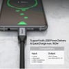 UNITEK USB-C 3.2 KABLO 2MT 5GBPS 4K (C14091ABK)