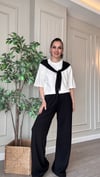 Bağlama Detaylı Siyah Takım – Şık & Modern Kombin