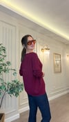 Gold Tokalı Bordo Merserize Triko