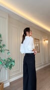 Likralı Antrasit Palazzo Kemerli Jean