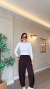 Paça Pens Detaylı Şalvar Modal Pantolon