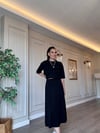 Pamuk Modal Dökümlü Etek – Siyah 