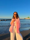 Pembe Pamuk Keten Gömlek