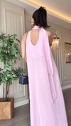 Pembe – Rahat Kalıp Yazlık Keten Elbise 