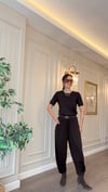 Premium Modal Kumaş Paça Pensli Şalvar Pantolon-Kahve
