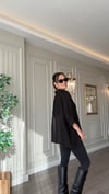 Siyah Oversize Kadın Gömlek