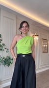 Tek Omuz Bluz Yeşil