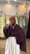 Pelerinli Bluz bordo
