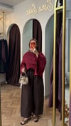 Pelerinli Bluz bordo