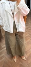 Taşlı pantalon yeşil