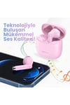 -IA04 IOS/Android Uyumlu BT5.0 TWS Bluetooth Kulaklık-Pembe