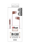 21114 Duga Rose Gold Mikrofonlu Kulakiçi Kulaklık