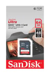 64 Gb Ultra Sdxc C10 48Mb/S Hafıza Kartı Sdsdunb-064G-Gn3In