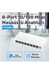 8port Fs108d 10/100 Yönetilemez Switch